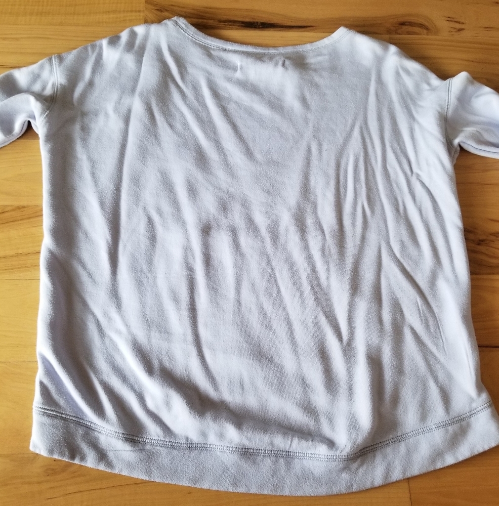 3/$15 CLEARANCE Workshop Lavender Purple Scoop Neck Soft Fleece Lined Sweatshirt - Picture 7 of 10